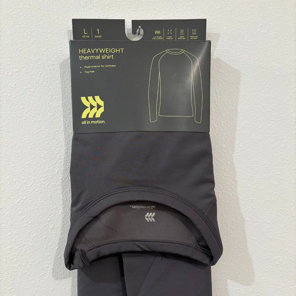 All in Motion Long Sleeve Heavyweight Thermal Grey NWT